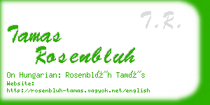 tamas rosenbluh business card